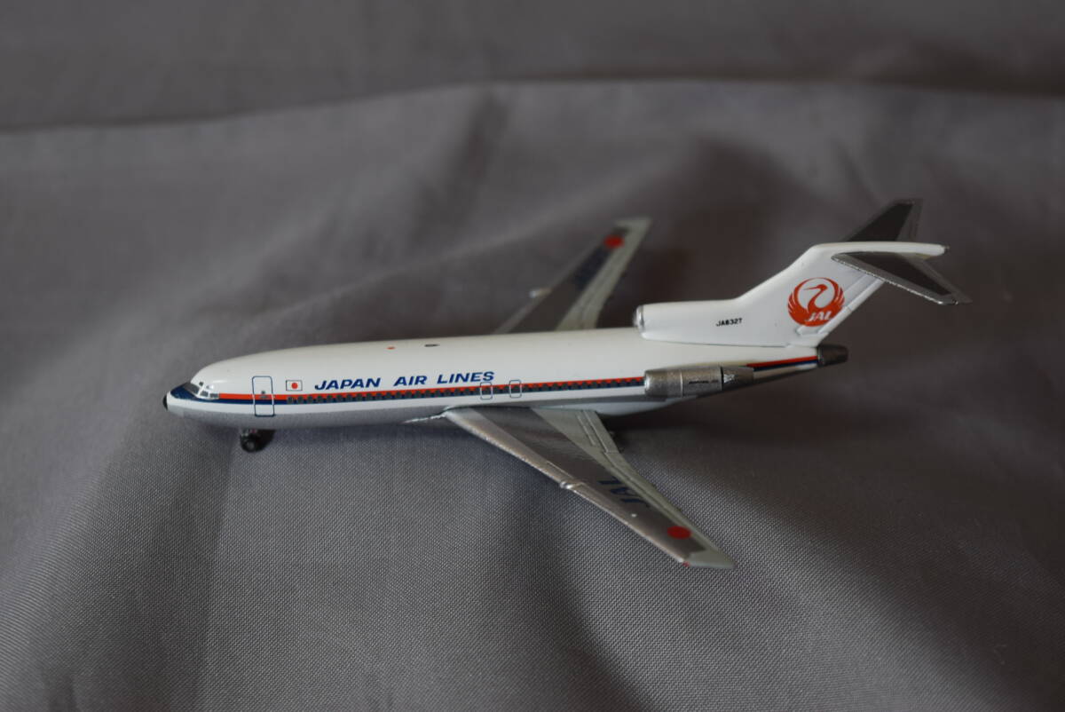 # редкостный 1/400 Japan Air Lines JALbo- крыло B727-100 Британия знак Logo ( без коробки .)[ осмотр ] суперкар JAPAN AIRLINES внутренний линия Dragon Gemini Herpa 