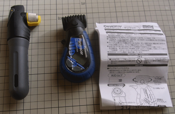 TOPEAK ワンタイマーＣＯ2インフレーター & Panaracerデュアルヘッド・デジタルゲージ_画像1