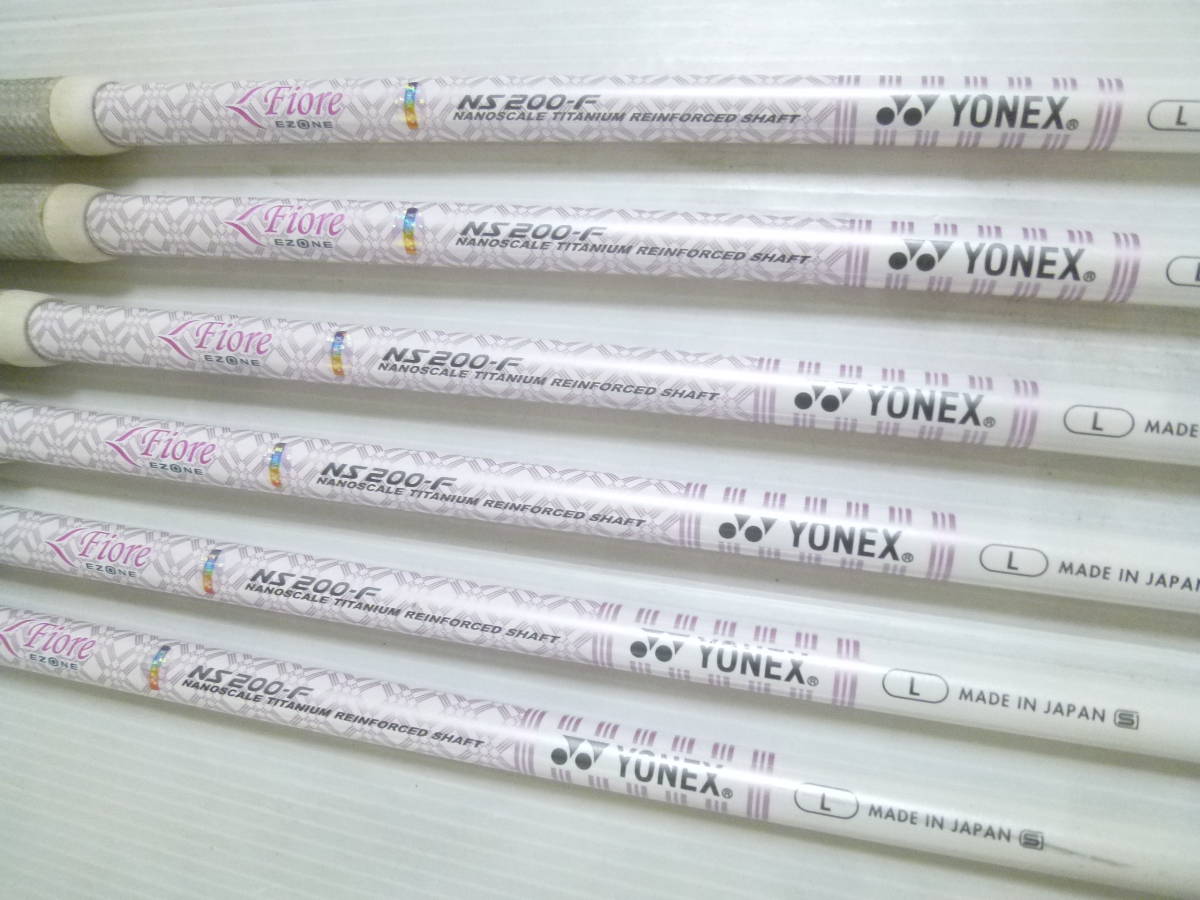 貴重なレディース!!! ◆◆ ヨネックス Fiore Lフレックス YONEX フィオーレ ◆◆ 7#-Sw 6本セット_画像3