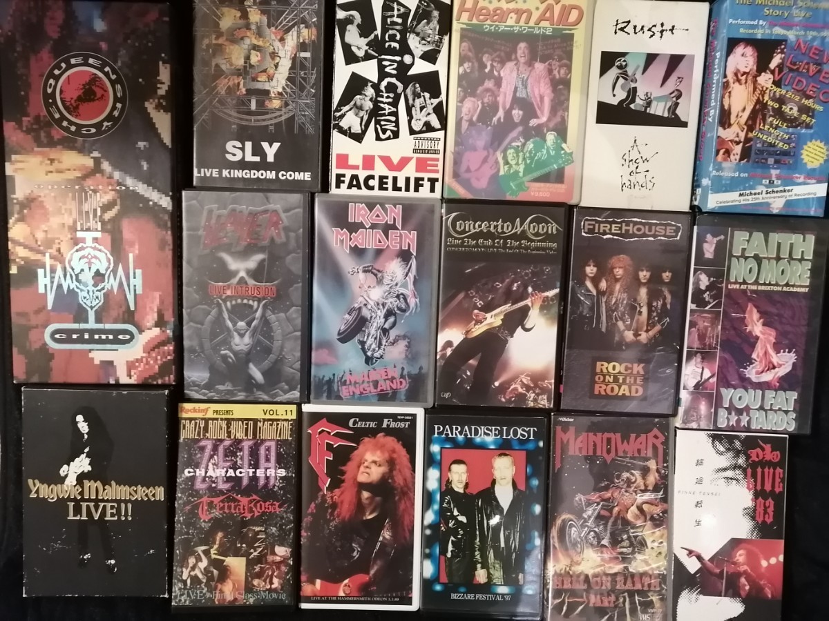 hard rock/heavy metal VHS ビデオテープ　　35本セット_画像3