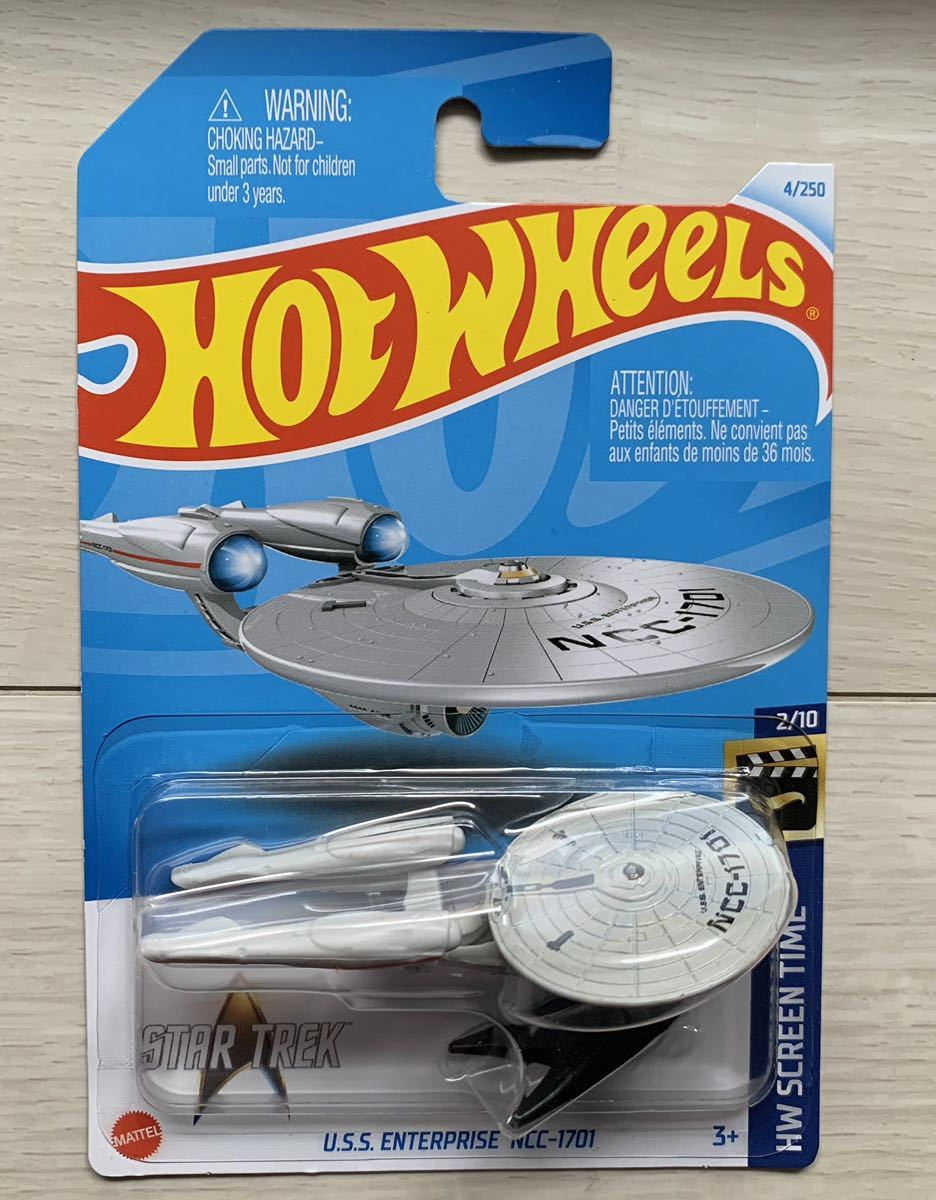 箱発送　★　ホットウィール　ベーシック　U.S.S. ENTERPRISE NCC-1701 スタートレック　★　1/64 ミニカー　★　Hot Wheels　STAR TREK_画像1