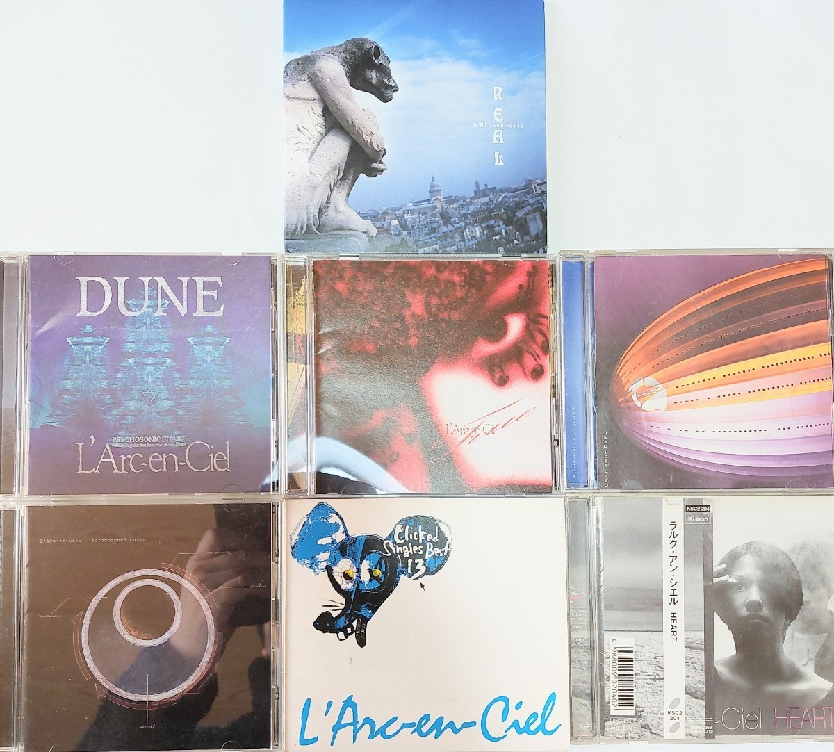 Анонимная доставка Бесплатная доставка l'Arc~en~Ciel CD альбом, набор из 7 штук