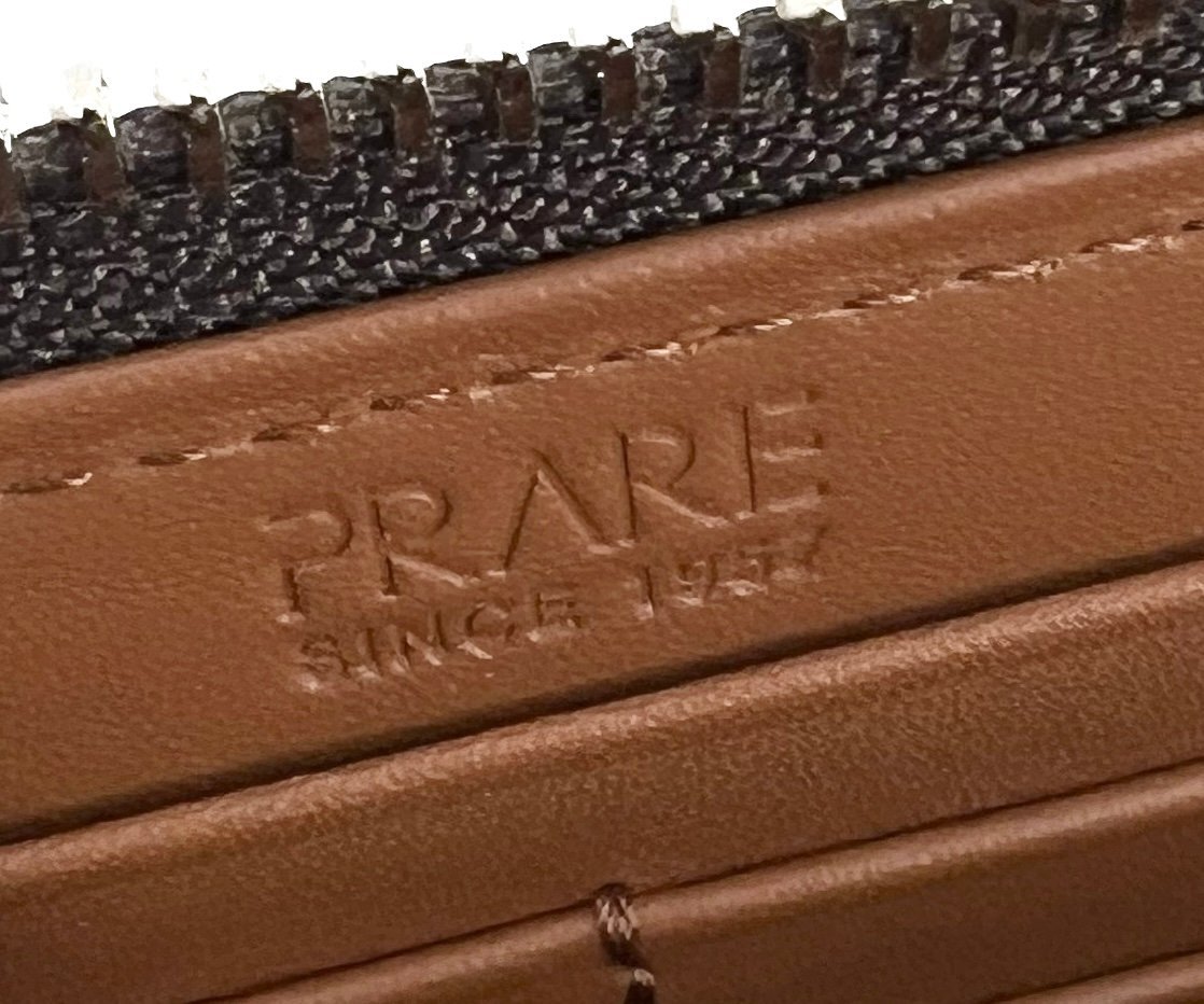 未使用品 Prairie プレリー 65周年記念 限定 コードバン レザー 馬革 ラウンドファスナー 長財布 NP11929 ワイン 日本製 定価￥31,900 箱付_画像7