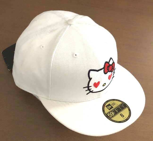 HELLO KITTY New Era CAP white embroidery cap hat HAT limitation collaboration NEWERA Sanrio Sanrio white Hello Kitty 