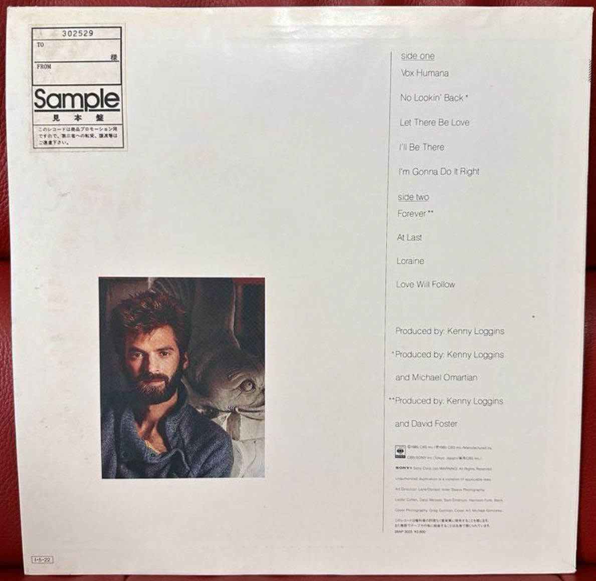 ケニー・ロギンス Kenny Loggins /VOX HUMANA ★プロモサンプラーvinylピカピカ盤面_画像4