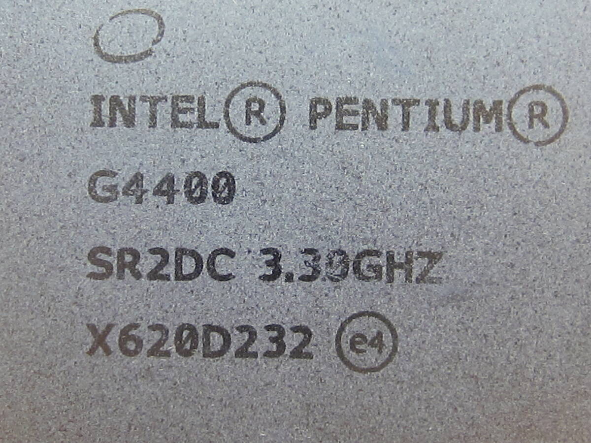  Intel Pentium G4400 SR2DC/SR2C1/SR2HK等 (3.30GHz/ 3MB/ LGA1151) ①　2800/50204_画像2