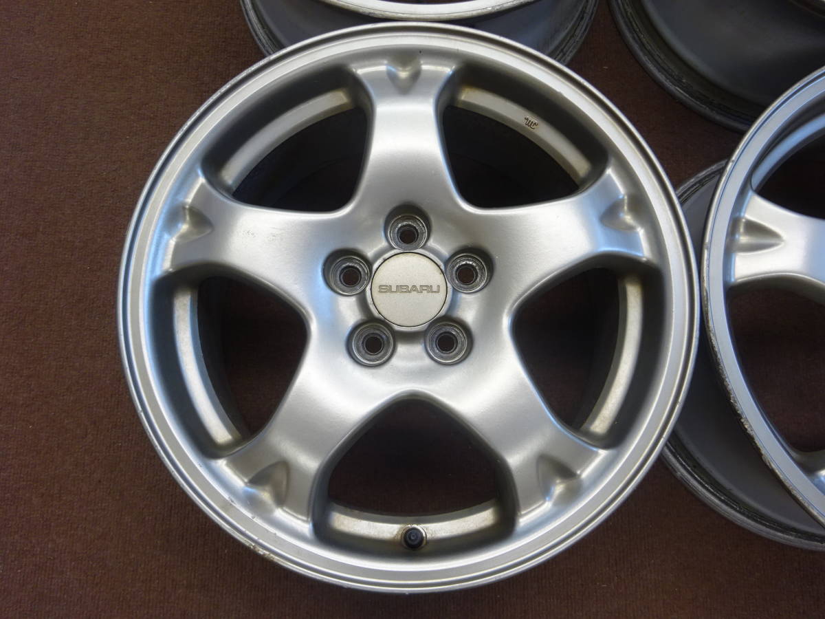 A-23　スバル　インプレッサ　純正　16×7J ET53 PCD100 5H 4本　人気商品　大特価　SUBARU　レガシィ　フォレスタ　等に是非　！_画像3