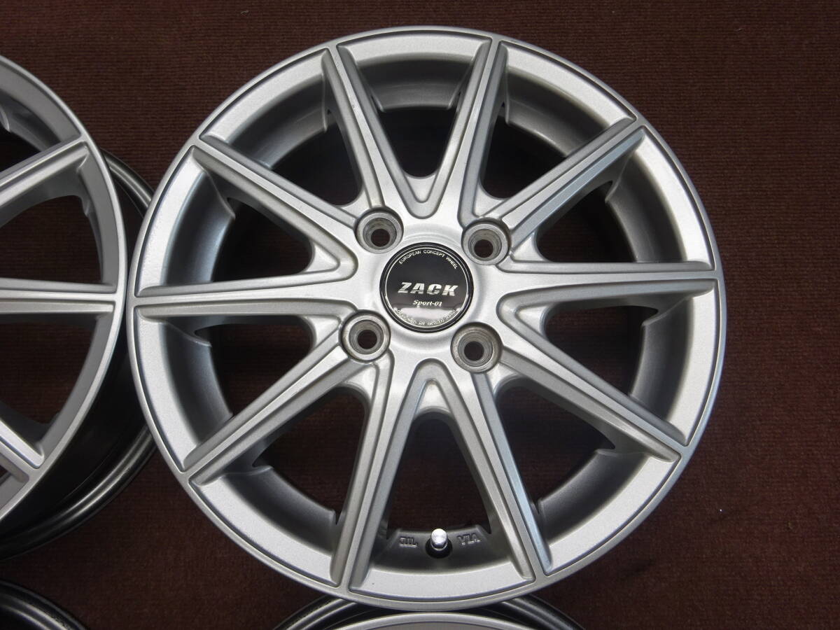 A-66　ZACK SPORT-01　★14×4.5J ET50 PCD100 4H 4本★　比較的 程度良好　軽量 約5.2キロ VIP　Racing　sports　軽自動車　等に是非　！_画像4