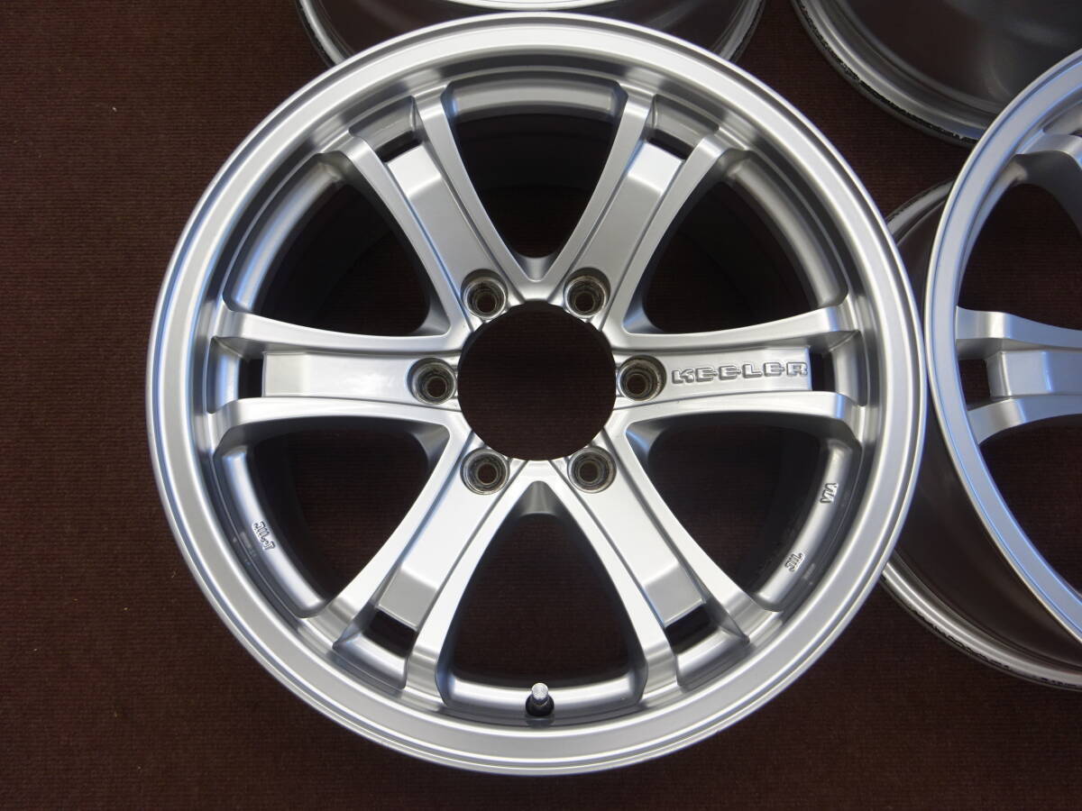 A-7　WEDS　KEELER　★17×7.5J ET25 PCD139.7 6H 4本★　比較的 程度良好　人気のデザイン　JWL‐T　パジェロ サーフ 四駆車 等に是非 ！_画像3