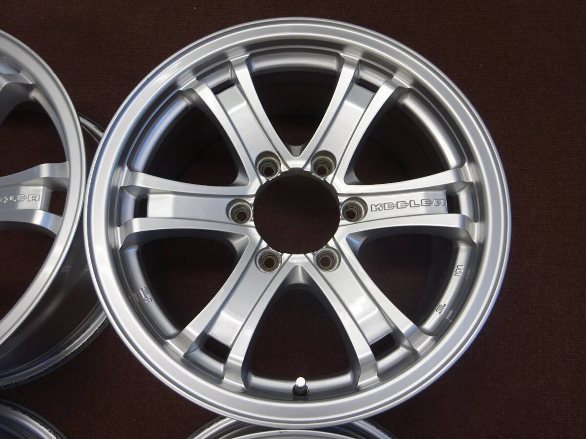 A-7　WEDS　KEELER　★17×7.5J ET25 PCD139.7 6H 4本★　比較的 程度良好　人気のデザイン　JWL‐T　パジェロ サーフ 四駆車 等に是非 ！_画像4