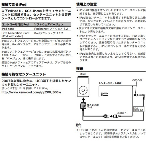 KENWOOD KCA-iP200 iPodインターフェイスケーブル U929他 中古_画像3