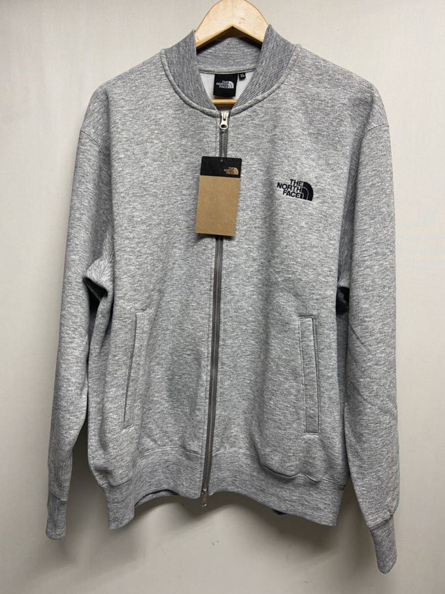 【THE NORTH FACE ノースフェイス 】NT62336 BOMBER SWEAT ボンバースウェット ジッパー XL コットン グレー 2402oki