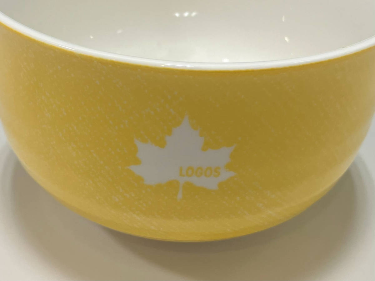 #未使用 【LOGOS】 カラフル どんぶり　黄色　直径12.5㎝×高さ7.7㎝　非売品　食器_画像2