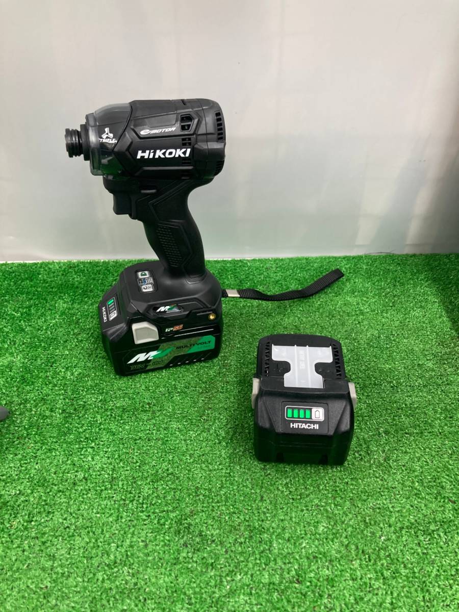 【中古品】★HiKOKI(ハイコーキ) 36vコードレスインパクトドライバ フレアレッド(電池x2・充電器・ケース) WH36DC(2XPR)　ITOJ7GA2CAQE_画像3