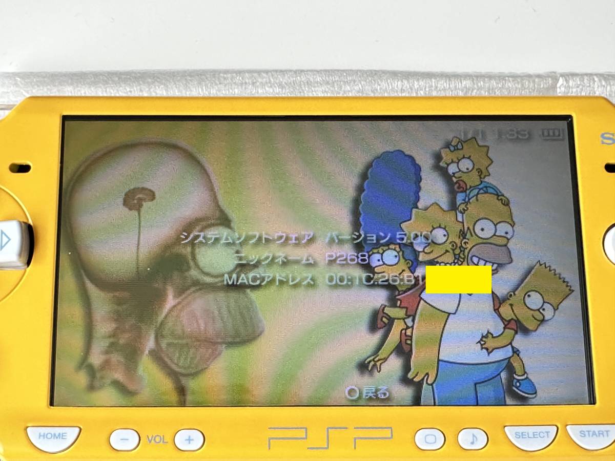 国内未発売品　PSP2000 海外限定版シンプソンズ・リミテッド・エディション コレクターズコンディション_画像4
