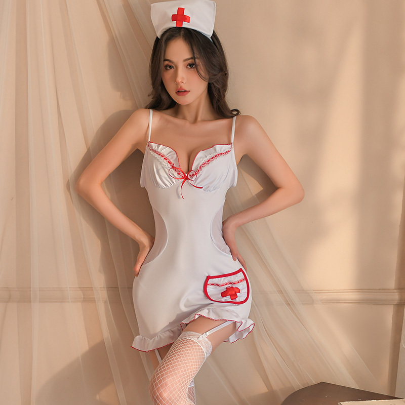 NS379 super sexy Ran Jerry .. nursing . garter Lingerie li nurse clothes [ One-piece * Katyusha 3 point set ] costume play clothes 