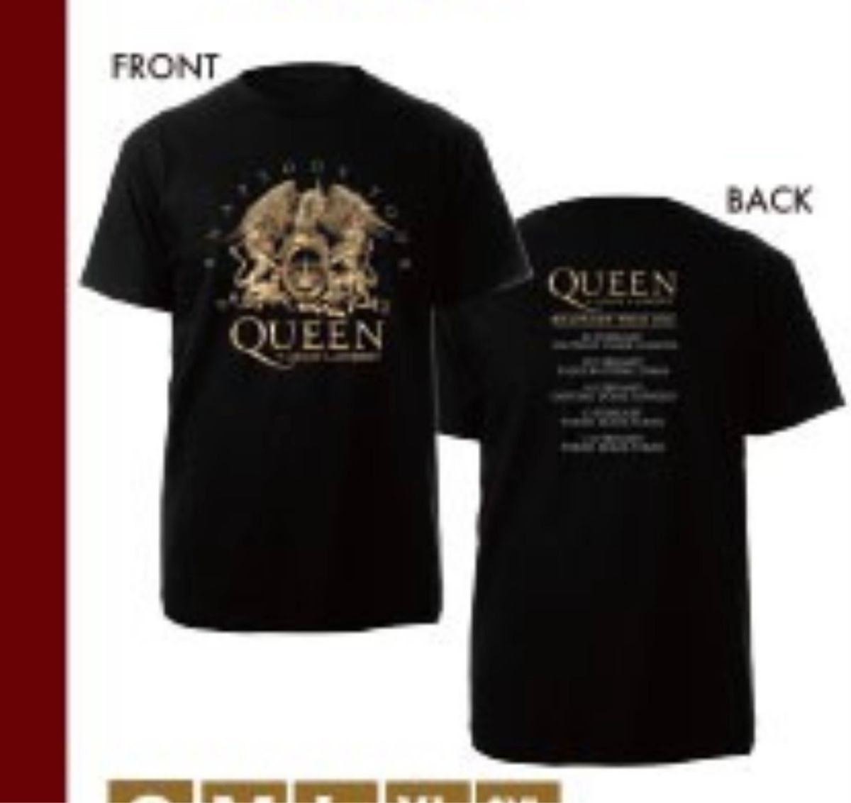 QUEEN 2024 ツアー tシャツ