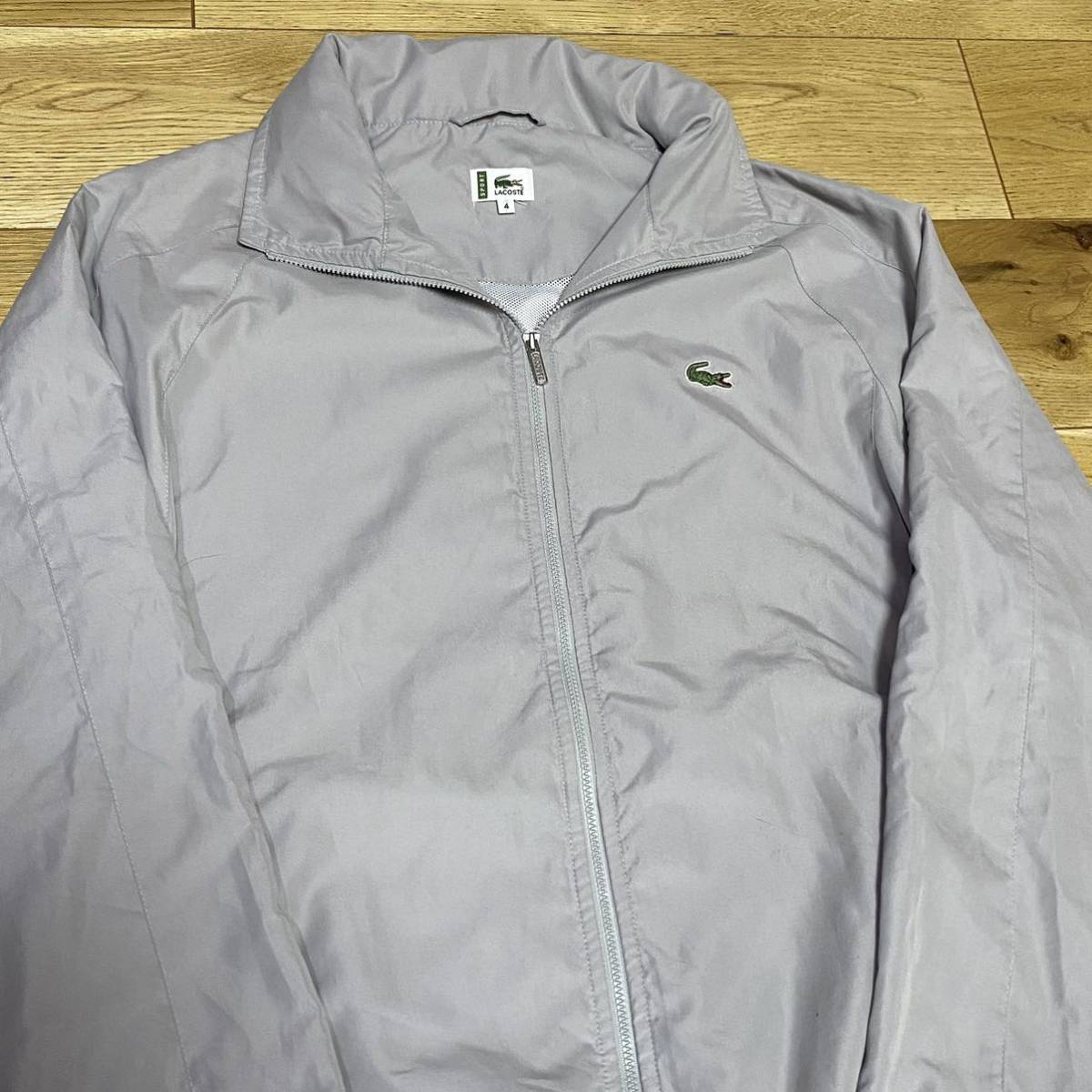 LACOSTE ラコステ スウィング トップ ナイロン ジャケット グレー L_画像1