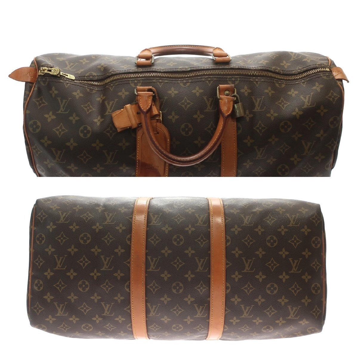 1円スタート LOUIS VUITTON ルイ・ヴィトン キーポル50 M41426 VI881 モノグラム ボストンバッグ ハンドバッグ トラベルバッグ 旅行かばん_画像5