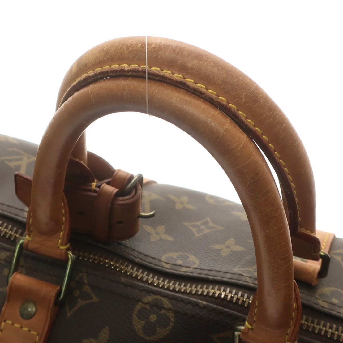 1円スタート LOUIS VUITTON ルイヴィトン キーポル45 M41428 VI0910 モノグラム ボストンバッグ トラベルバッグ ゴールド金具 ブラウン_画像7