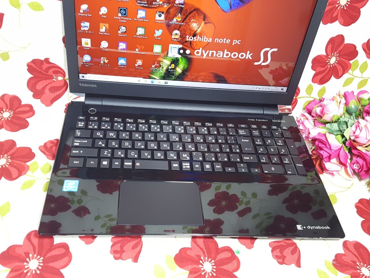  finest quality goods /Windows11/ Toshiba /Dynabook black /6 generation installing / memory 8G/ new goods SSD256G/ camera / new goods mouse /HDMI/ office /LINE/Wi-Fi/ convenient soft great number 