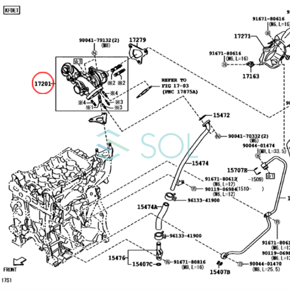 コア返却不要 スバル サンバーディアス S321N S321B タービン ターボチャージャー 補器類 ガスケット 11点セット 出荷締切18時 VQ54_画像9