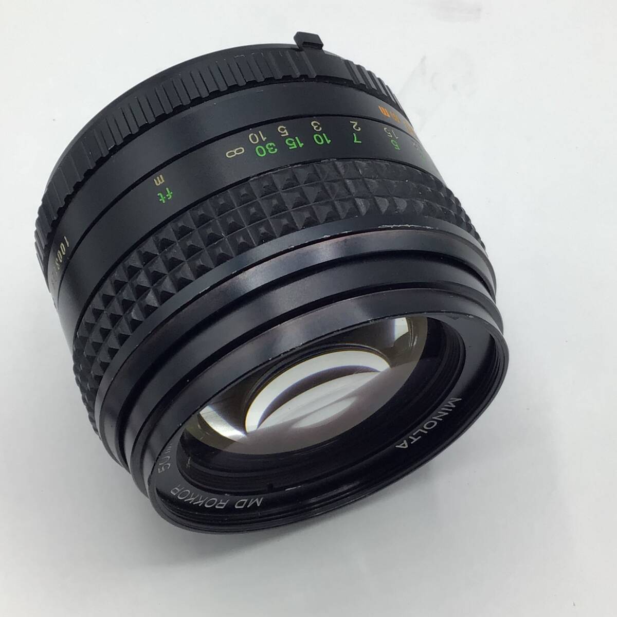 【9225-9】minolta ミノルタ MD ROKKOR 50mm 1:1.2 単焦点レンズ ジャンク品_画像8