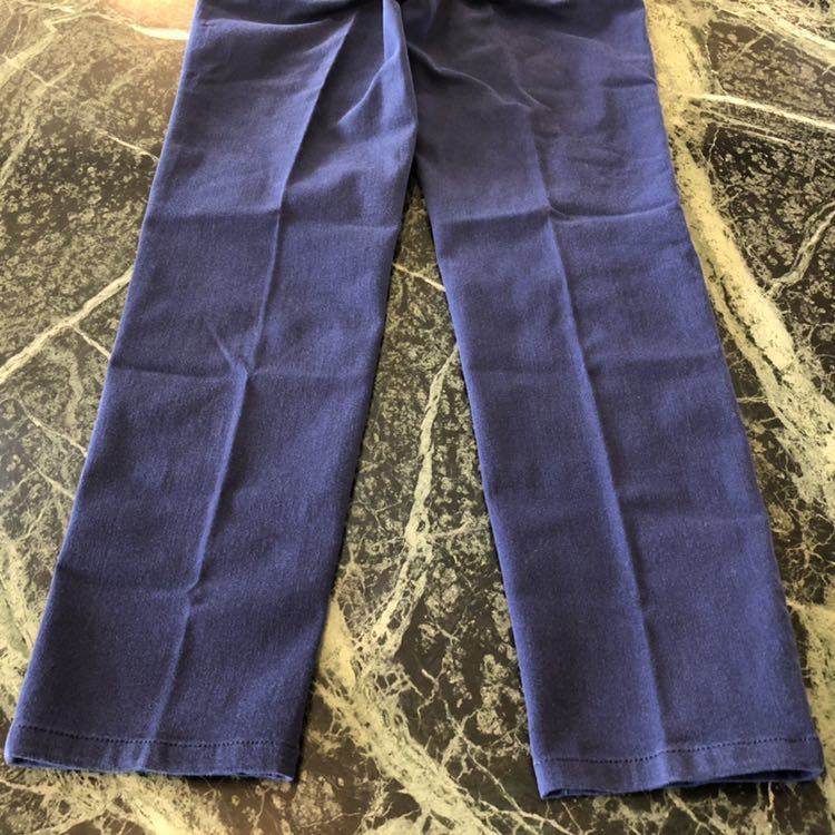 【美品】TWO:C★トゥーシー レーヨン混綿パンツ レディースパンツ チノパン 紺色 ネイビー 青 40サイズ_画像7