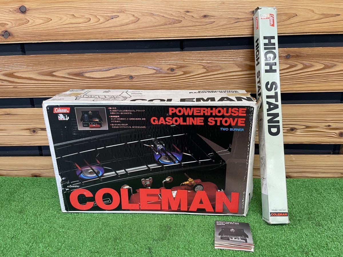 コールマン　Coleman　パワーハウス413H499J　スタンドセット　コンロ　ツーバーナーアウトドア用品　キャンプ　中古品　mc 03019376_画像2