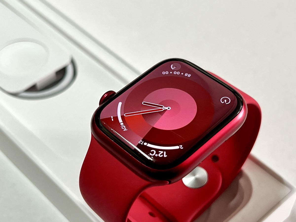 ★ 即決 送料無料★ Apple Watch Series 7 45mm PRODUCT RED アップルウォッチ レッド アルミニウム GPS Cellular 純正品 スポーツバンド_画像5