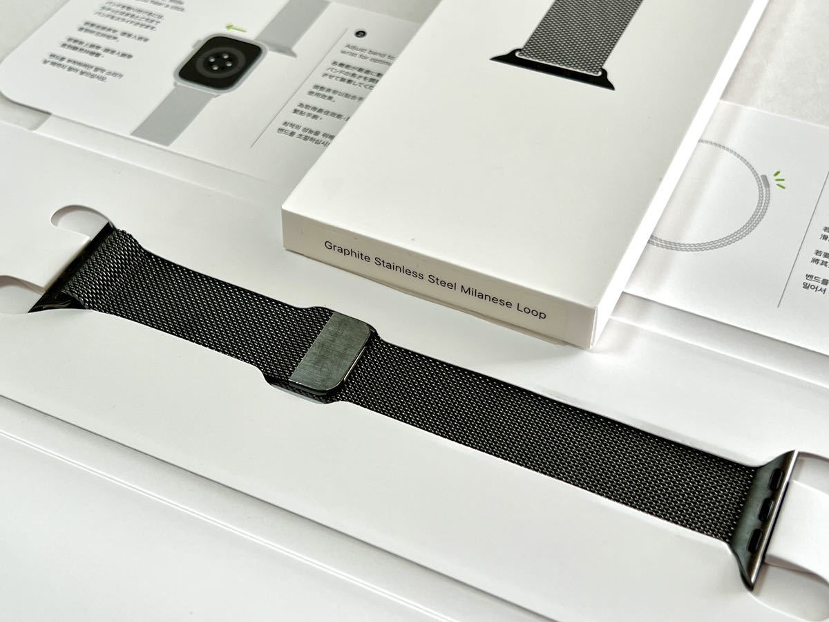 美品 送料無料 Apple watch 正規品 ミラネーゼループ 美品 送料無料 Apple watch 正規品 ミラネーゼループ