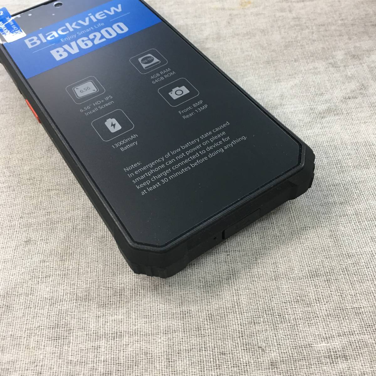 未使用 BLACKVIEW BV6200 スマートフォン 4GB+3GB RAM/64GB ROM Android 13_画像4