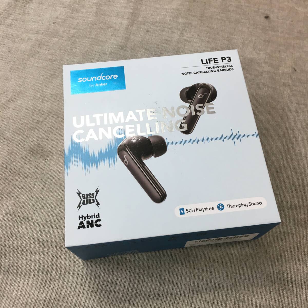 現状品 Anker Soundcore Life P3 完全ワイヤレスイヤホン / Bluetooth5.2対応 / ワイヤレス充電対応/ウルトラノイズキャンセリング A3939_画像1