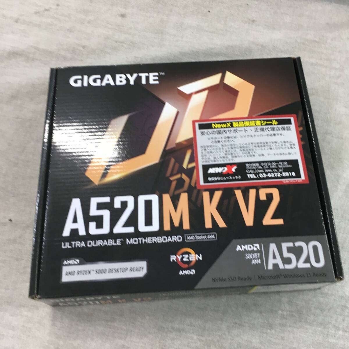 現状品 GIGABYTE A520M K V2 マザーボード MicroATX [AMD A520チップセット搭載] MB6136_画像1