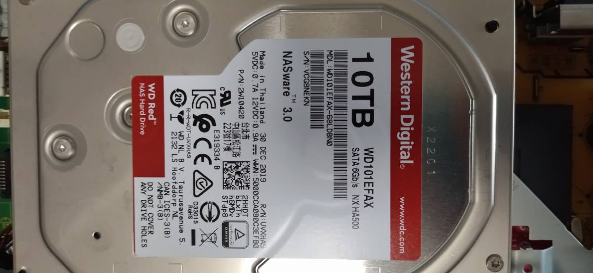 Panasonic DIGA DMR-BZT920◆2TB → 10TB HDD【WesternDigital WD101EFAX】搭載 3番組同時録画♪新品互換リモコン・他各種ケーブル等付属の画像2