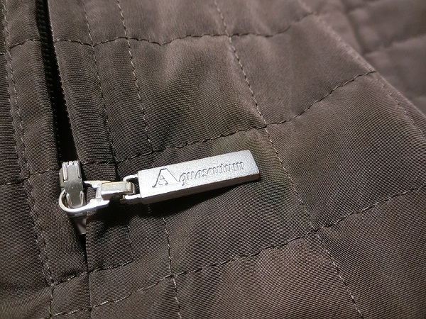 極美品　Aquascutum　アクアスキュータム　中綿入り　リバーシブル　ジップアップジャケット　ブラウン　ベージュ　９_画像8