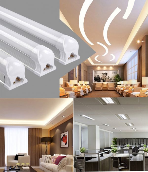 LED fluorescent lamp apparatus one body 20W type lamp color lighting equipment 60CM 1 pcs set 