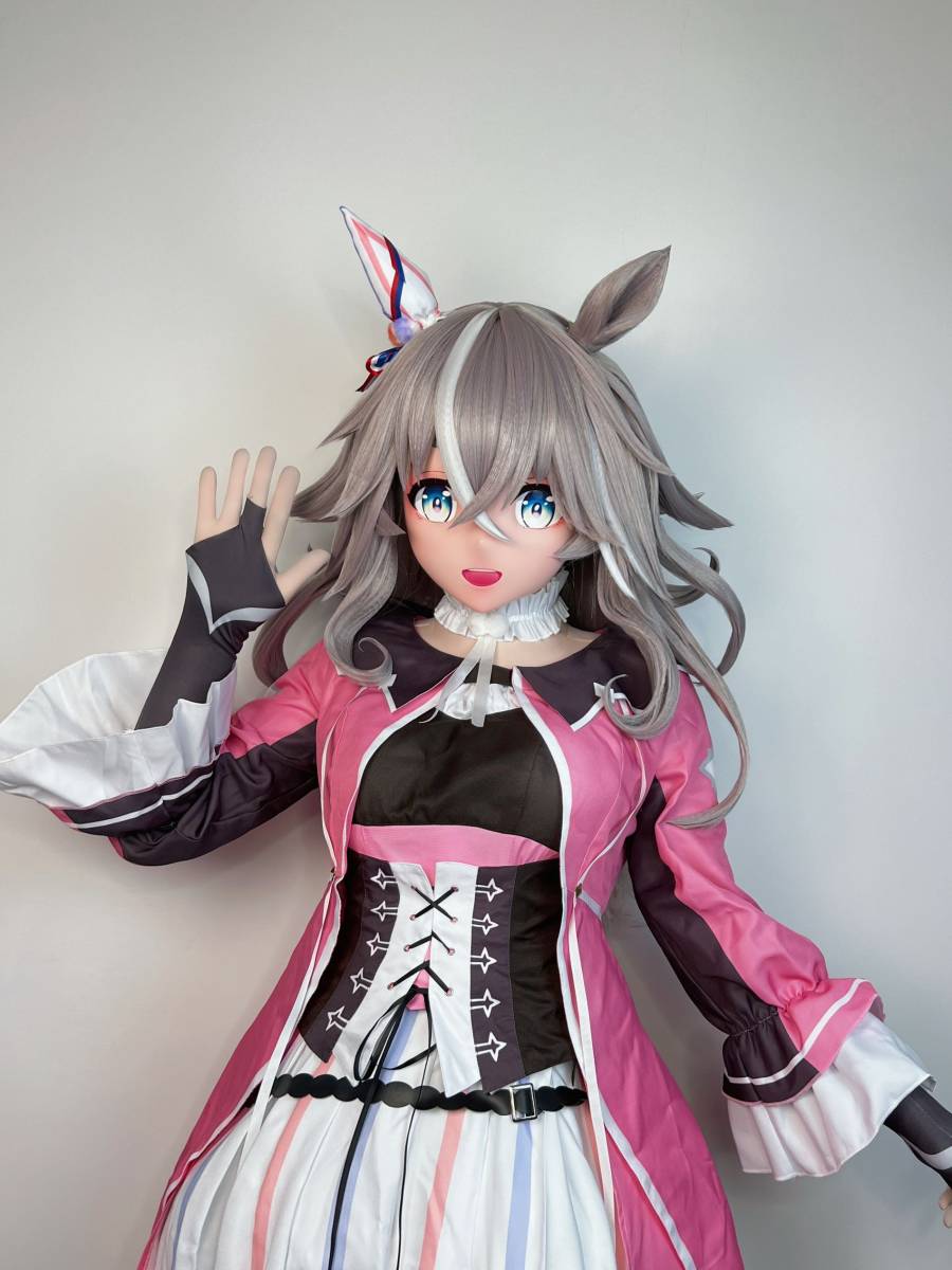 ウマ娘　ワンダーアキュート　着ぐるみ　美少女　マスク　kigurumi 　コスプレ　コスチューム　衣装付　全頭面　キグルミ