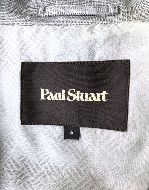 ポールスチュアート 　美品　クールウール100％　サマースーツ 　背抜き　センターベント　ジャケット Paul Stuart_画像10