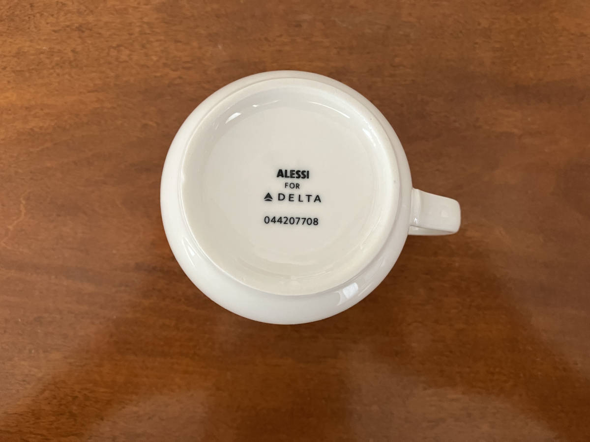 デルタ航空　アレッシィ　ALESSI 　コラボ　希少　DELTAAIR LINE ファーストクラス食器　ハートスプーン　カップ　新古品_画像3