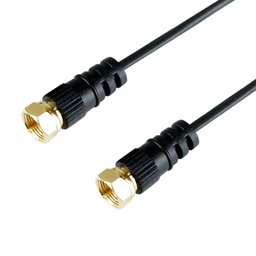 HORIC superfine antenna cable 7m black both sides screw type connector AC70-488BK