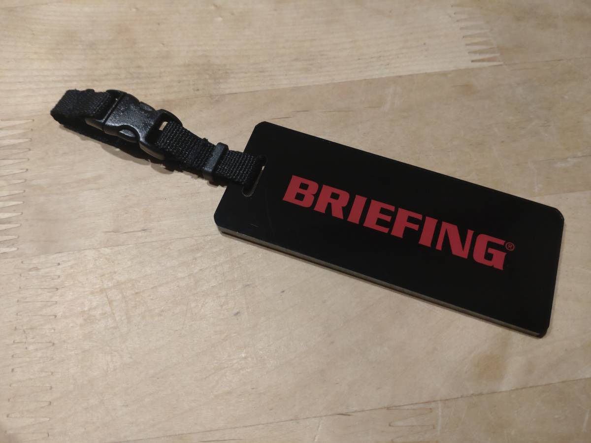 新品未使用 BRIEFING ゴルフ レッド ネームプレート ネームタグ