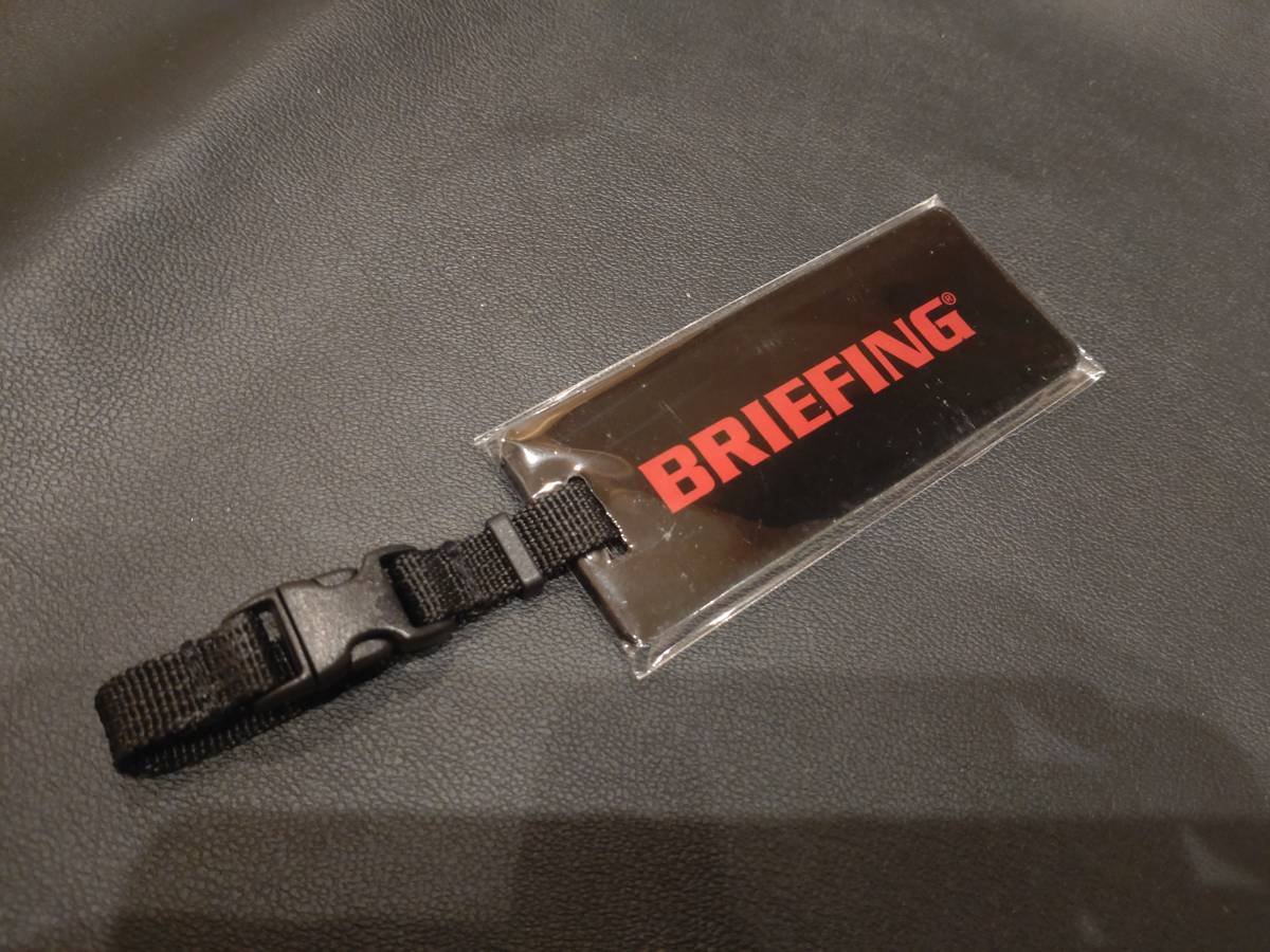 新品未使用 BRIEFING ゴルフ レッド ネームプレート ネームタグ