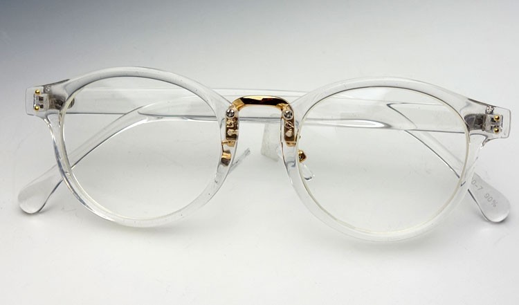 おしゃれな 伊達メガネ メンズ レディース ボストン型 クリアーフレーム ダテメガネ 新品の画像3