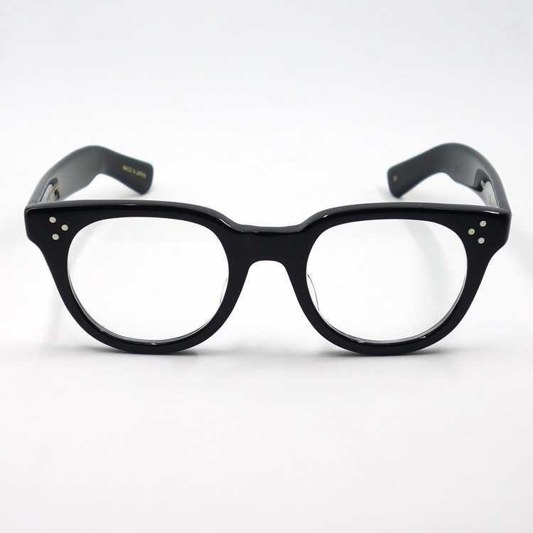 日本製 鯖江 眼鏡 フレーム 職人 ハンドメイド ボストン ウェリントン NO2 新品 ブラック 黒_画像4