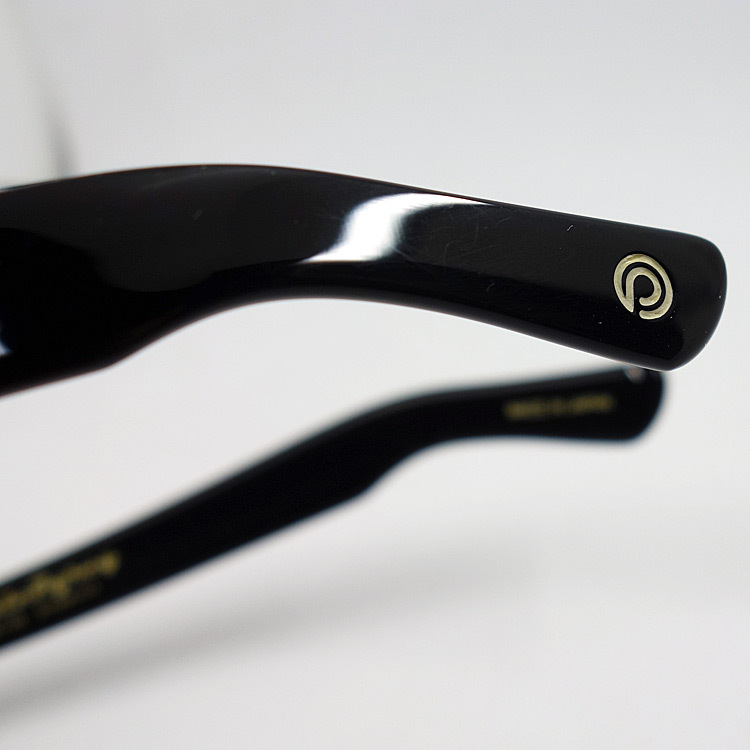 日本製 鯖江 眼鏡 フレーム 職人 ハンドメイド ボストン ウェリントン NO2 新品 ブラック 黒_画像8
