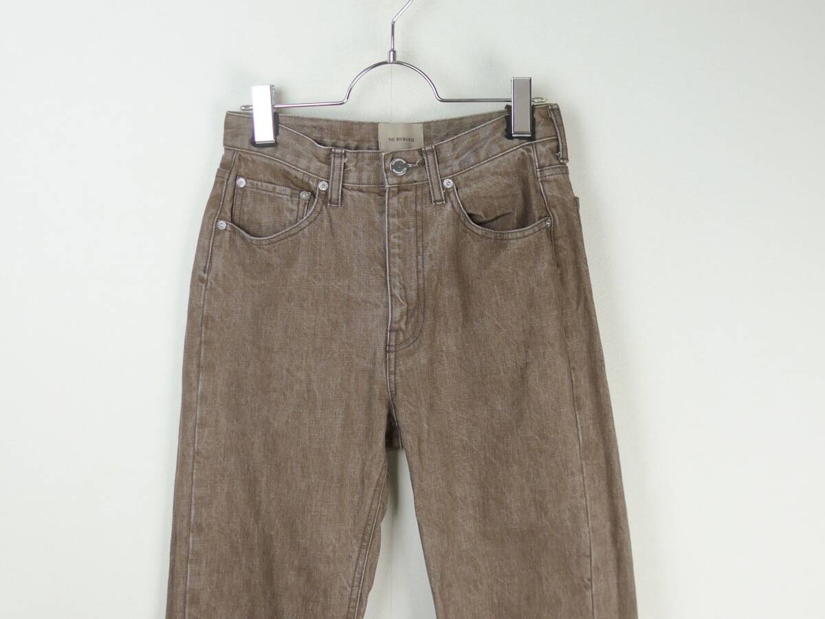 THE SHISHIKUI ザ・シシクイ BASIC JEANS / BROWN ベーシックシーンズ デニム ブラウン 赤茶系 25 新品 コットン DODO JEANS_画像2