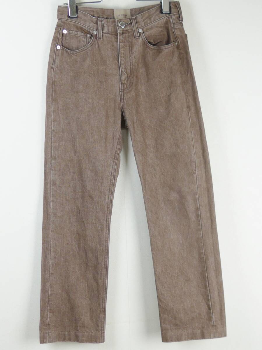 THE SHISHIKUI ザ・シシクイ BASIC JEANS / BROWN ベーシックシーンズ デニム ブラウン 赤茶系 25 新品 コットン DODO JEANS_画像1