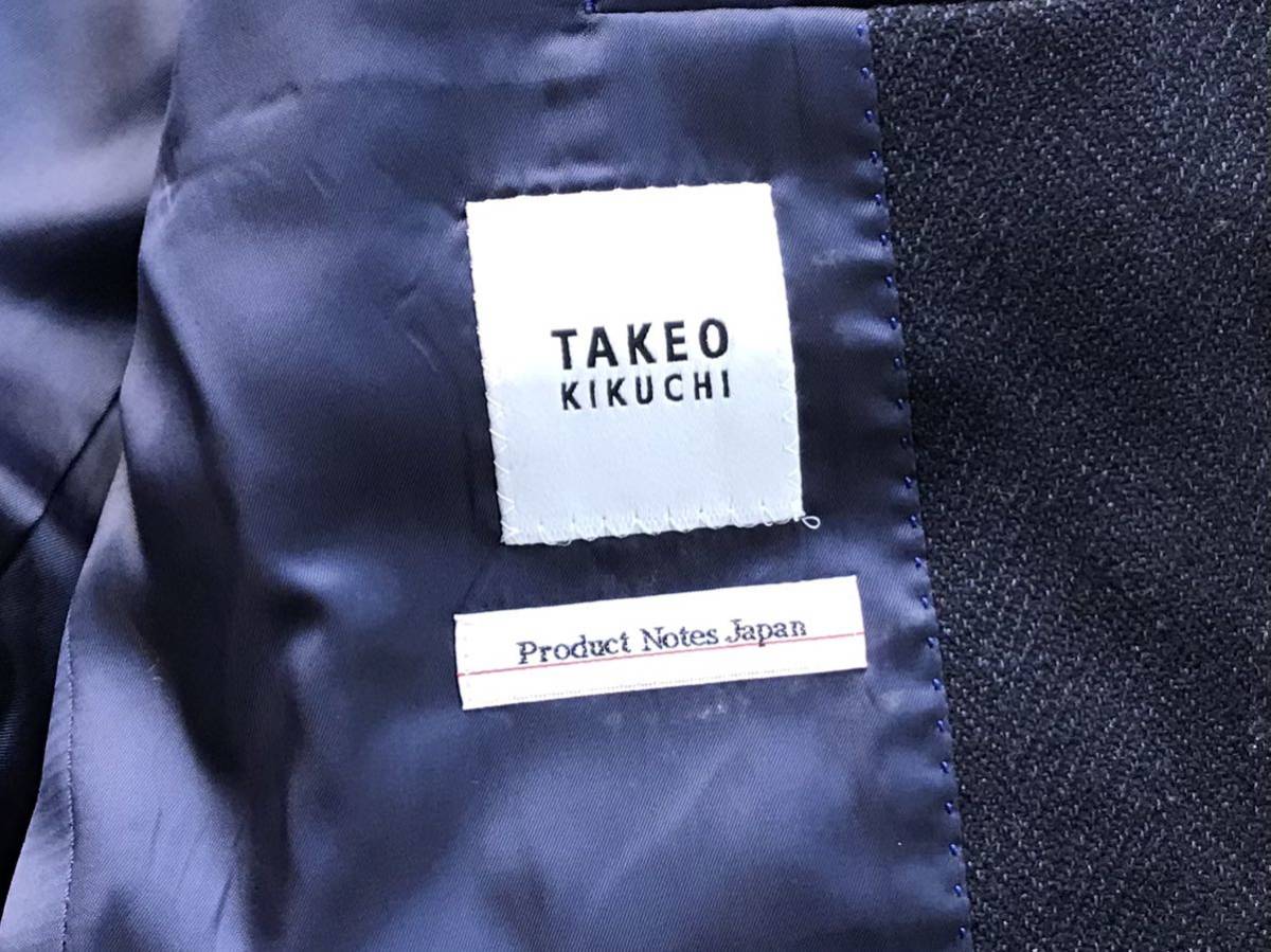 美品 TAKEO KIKUCHI [Product Notes Japan] ウール テーラードジャケット 4 タケオキクチ 菊池武夫 メンズ ブレザー スーツ_画像10