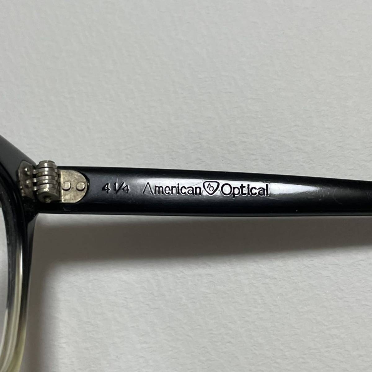 40s 50s AMERICAN OPTICAL 44/18 アールデコ 2トーン 眼鏡 アメリカンオプティカル オーバーサイズリベット ビンテージ メガネ AO 古着_画像5